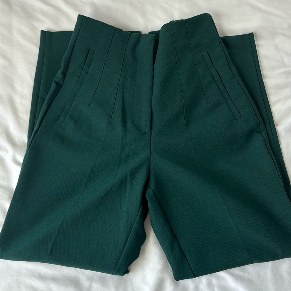 Green work pants